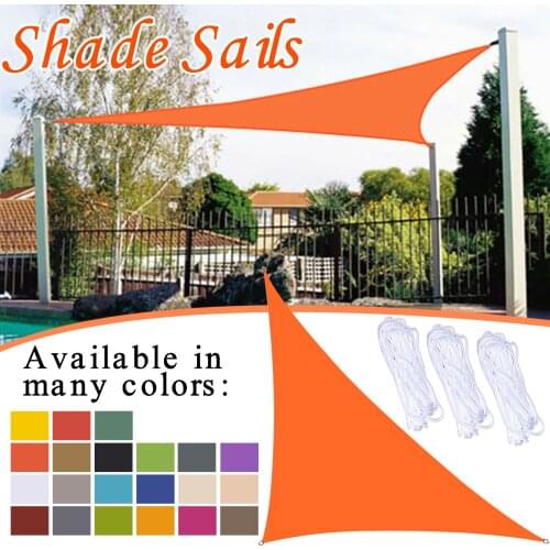 3/3/4.3M Triangle Sun Shade Sail Canopy Waterproof Canopy Sun Shade Garden Patio Awning Block For Outdoor Facility Activities