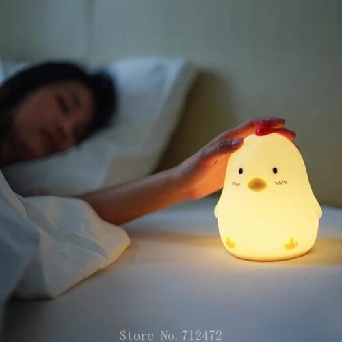 Xiaomi Smart Early Chicken Wake Up Light USB Silicone Snooze Alarm Clock Bedroom Bedside Sleepy Atmosphere Nightlight