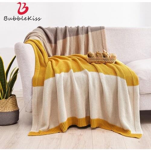 Bubble Kiss Knitted Blanket For Beds Nordic Simple Living Room Sofa Decorative Throw Blanket Summer Air Conditioning Nap Blanket