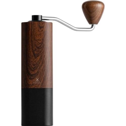 High Quality Mini Coffee Milling Grinder Aluminum Manual Coffee Grinder Stainless Steel Burr Grinder Tool Upgrade Chestnut
