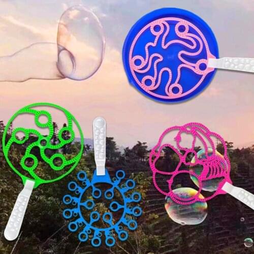Funny Outdoor Toys Bubble Blower Blowing Maker Soap Bubble Tool Big Bubble Dish Funny for Children Kid Gift