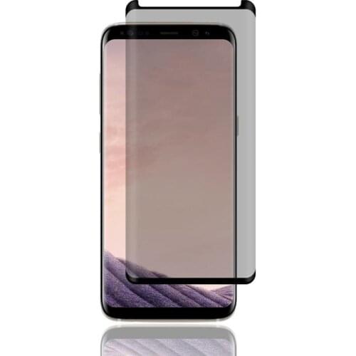 Case-Fit Glass For Samsung Galaxy S8 S8 Plus Note8 Case Friendly Privacy 3D Full Cover Screen Protector Anti-Spy Tempered Glass