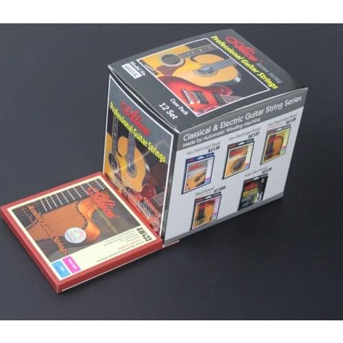 12 Sets Alice AW433 Hexagonal Core Coated 85/15 Bronze Wound Anti-Rust Acoustic Guitar Strings