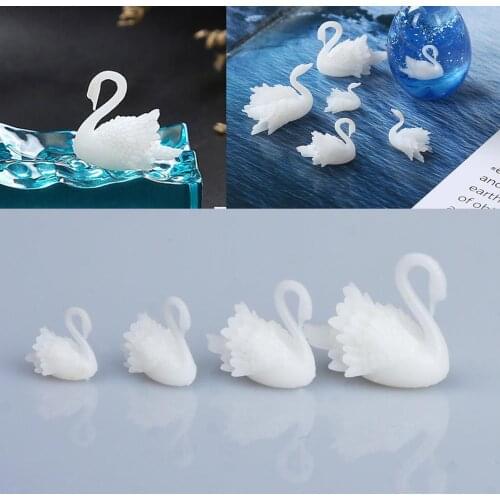 3D Mini Swan Model DIY Resin Swan Model For Silicone Mold Craft Making 1 PC 103183
