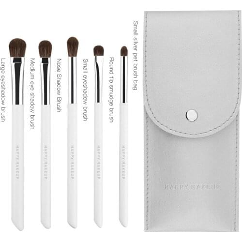 5Pcs/set Makeup Brushes Eye Shadow Eyelash Eyebrow Brush Fluorescent Series Foundation Blush Blending Beauty Make Up Tools