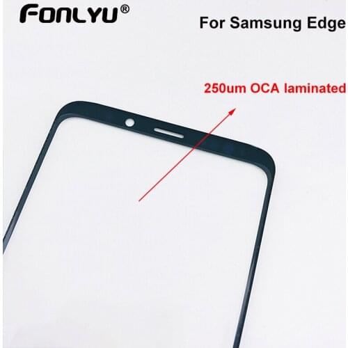 5pcs In Frame OCA Glue Laminated Outer Glass For Samsung GalaxyS20 S9 S10 Plus Note20 S21Ultra Front Crakced Screen Glass Repair