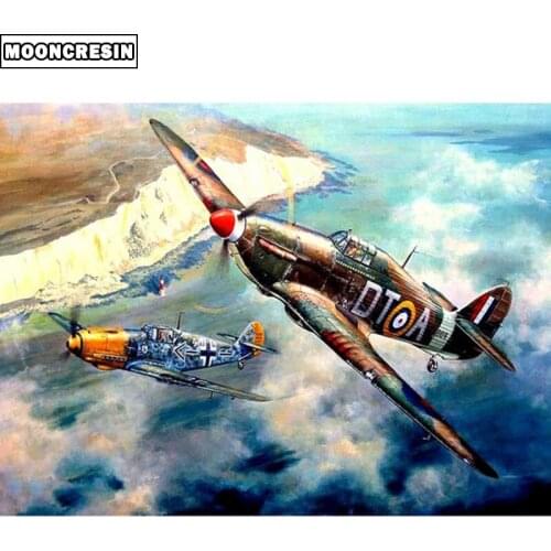 5D Diy Diamond Painting Seagoing Aircraft Full Resin Drill Diamond Embroidery Sale Cross-stitch Christmas Decorations For Home