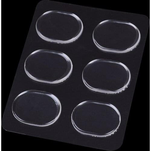 6pcs/set Snare Drum Mute Pad Drum Damper Gel Pads Snare Tom Drum Muffler Mute Transparent Percussion Instrument Accessories