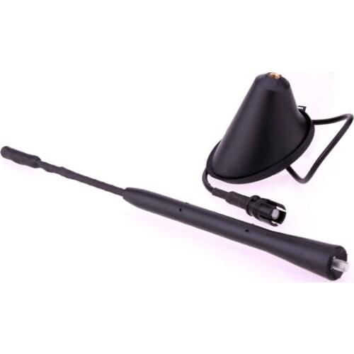 9 inch ROOF MAST WHIP AERIAL ANTENNA + BASE FOR VW /Jetta /Bora /Golf /Polo /MK4 /Passat