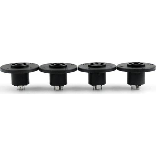 Areyourshop 4 Pcs New Speakon 4 Pin Female Jack Compatible Audio Cable Adapter