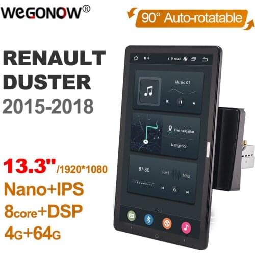 Android 10.0 Ownice Car Radio 1din for Renault DUSTER 2015 - 2018 Car Auto Audio Video System Unit HDMI 13.3 Inch 1920*1080