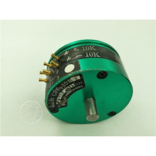 [[BELLA] Stock greenpot CPP-45B-4 CPP-45B 10K double shaft conductive plastic potentiometer tap 7 pins