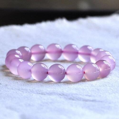 Free shipping Natural Brazil Rose Quartz Deep Pink Crystal Round Beads Bracelet 8-12mm AAAA