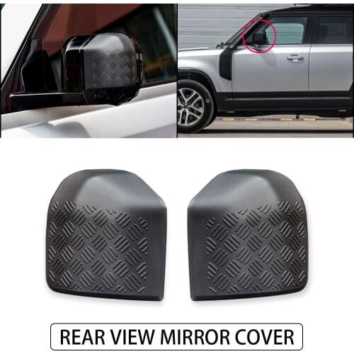 Black ABS For Land Rover Defender 110 2020 Car Rearview Mirror Cover Front Rear Bumper Side Scratch guard Protection Board Guard