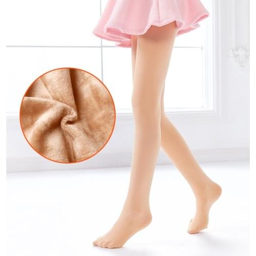 Girls Thicken Dance Pantyhose Kids Ballet Warm Dance Tights Velvet Ballet Seamless Daily Dance Stockings