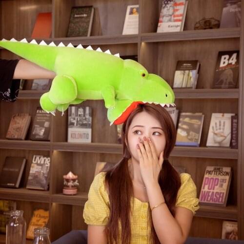 55/70CM Giant Cute Stuffed Down Cotton Dinosaur Plush Toys Cartoon Tyrannosaurus Rex Dolls for Children Kids Birthday Gifts