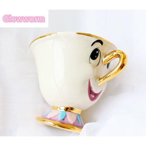 Glowworm 2020 Hot Sale Beauty and the Beast Mrs Potts' son : Chip Cup Tea Set Coffee Cartoon Mug for friend Lover Gift