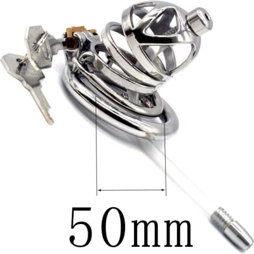 Sex Products New Design Small Chastity Cage With Urethral Catheter Male Chastity Devices Sex Toys For Men