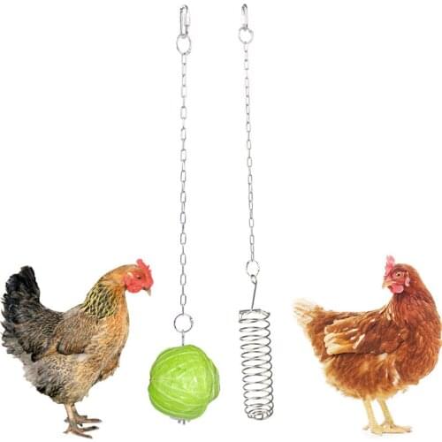 Bird feeder stainless steel chain, feed chicken, can put corn apple