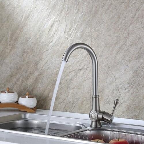 Kitchen golden/brushed/chrome brass basin faucet a faucet single handle hot&cold mixer tap deck mounted torneira carne
