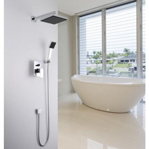 Fashion brass shower faucet shower head, Bathroom shower faucet mixer wall mounted, Copper shower faucet set separate installed