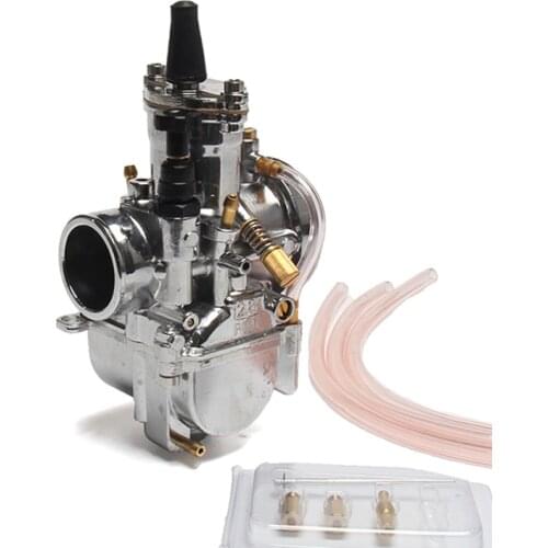 Alconstar motorcycle carburetor, universal pwk 28 with power jet for yamaha mikuni koso for atv