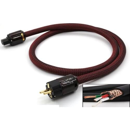 P-079E/C-079 Hifi Power Cable with EU Plug High Performance P-079E EU Connection Power Cable for Amplifier DVD