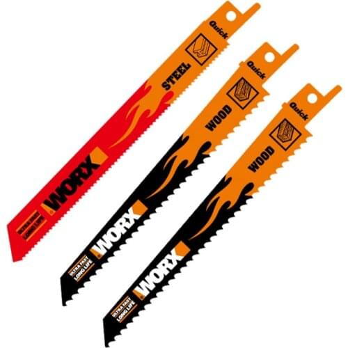 Worx WA8007 reciprocating saw blade for steel pipe cutting for wood tree branch cutting at good price and fast delivery