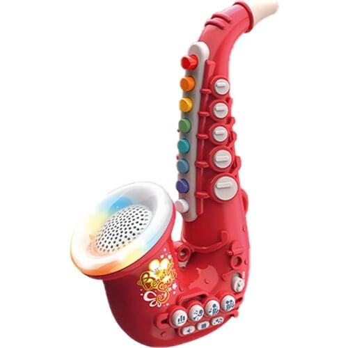 2021 Saxophone With Light And Sound Early Educational Toys Musical Instrument Toy For Toddler Girls Boys Beginners