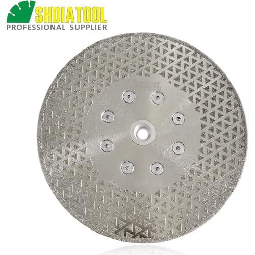 SHDIATOOL 180mm/7" M14 Flange Electroplated Diamond Cutting & Grinding Discs Marble Granite Sawblade Diamond blade wheel