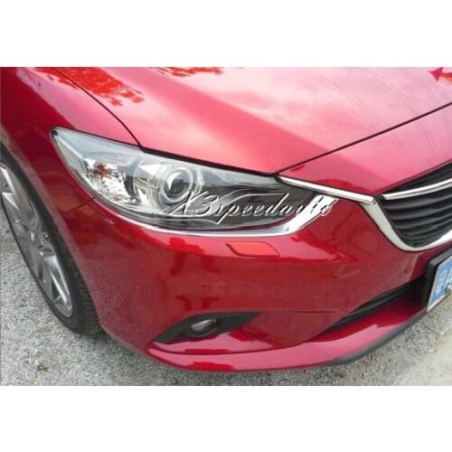 Brand New Car Styling Stickers ABS Plastic Head Light Eyelid Cover For Mazda6 Atenza 2014