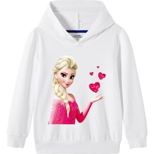 Disney Frozen Cartoon Sweatshirts Kids T Shirts Tops Sportswear Baby Clothes Girls Hoodie Baldis Basics T Shirt Elsa Clothing