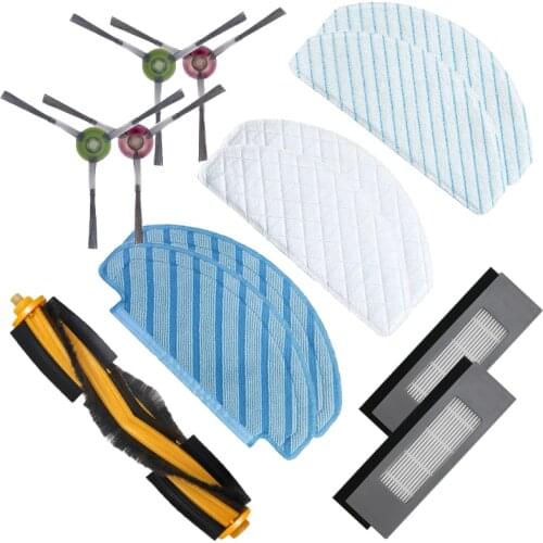 For Ecovacs Deebot Ozmo T8 T9 Vacuum Cleaner Spare Parts Mop Cloth Side&Main Brush Filter Disposable Mop Pad Microfiber Mop Rags