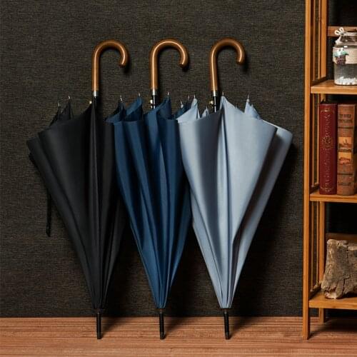 Windproof Umbrella Jewerly Wind Resistant Strong Outdoor Large Umbrella Fabric Patio Long Paraguas Grande Umbrellas BG50YS