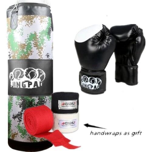High Quality Training Fitness MMA Boxer Boxing Bag Hook Hanging Sport Bag Sand Punch Punching Bag Sandbag empty With Free Gifts