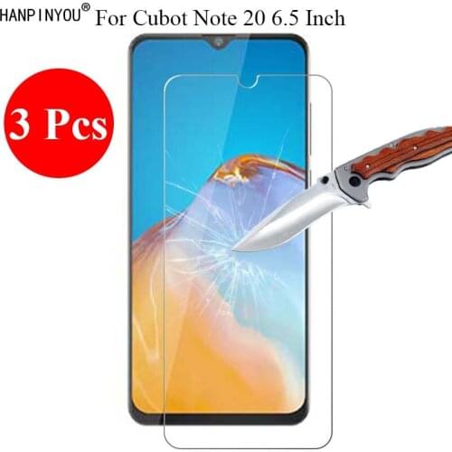 3 Pcs/Lot New 9H 2.5D Tempered Glass Screen Protector For Cubot Note 20 Note20 6.5" Protective Film Guard + Clean Tools