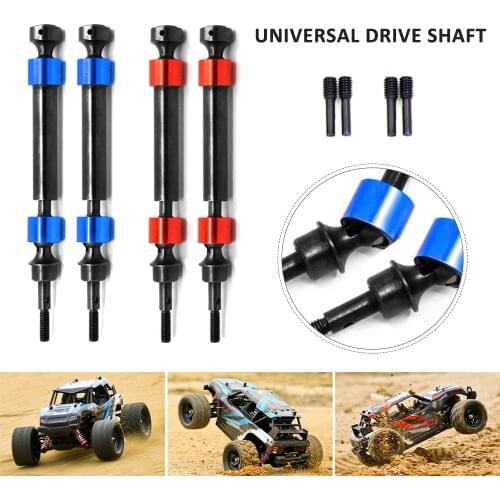 2pcs Hard Steel Splined CVD Swing Driveshaft Axles For RC Car Parts Traxxas 1/10 E-Revo Summit Revo Revo 3.3 E-MAXX T-MAXX