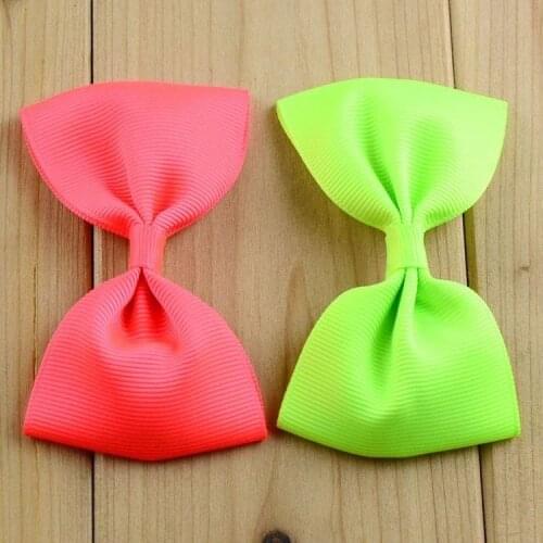 30 pcs/lot , 3" inch hair accessory, bow appliques, grosgrain bows