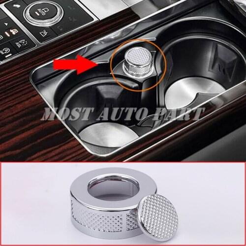 ABS Plastic Interior Cigarette lighter Cover Trim For Land Rover Rover Sport 2014-2017 Range Rover Vogue 2009-2017 2pcs Car Trim