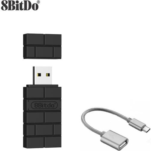 8BitDo USB Wireless Bluetooth Adapter for Windows Mac Raspberry Pi Nintendo Switch Support PS4 Xbox One Controller PS5 Gamepad