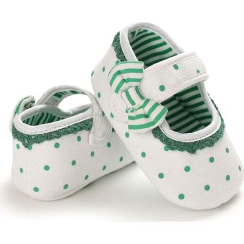 Baby Shoes Dot Print Infant Prewalkers Toddler Soft Soled Walking Shoes Anti-Slip Casual Sneakers