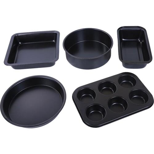 Baking Mold Carbon Steel Uniform Coating with Curling Design Easy Demoulding Toast Tray for Cakes, Bread, Pizza