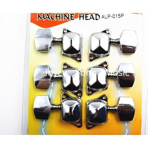 Alice ALP-015P Semiclosed Acoustic Guitar Tuning Pegs Chrome-Plated Tuners Machine Head 3L+3R Free Shipping Wholesales