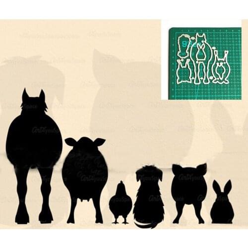 Metal cutting dies cut die mold farm animals decoration Scrapbook paper craft knife mould blade punch stencils