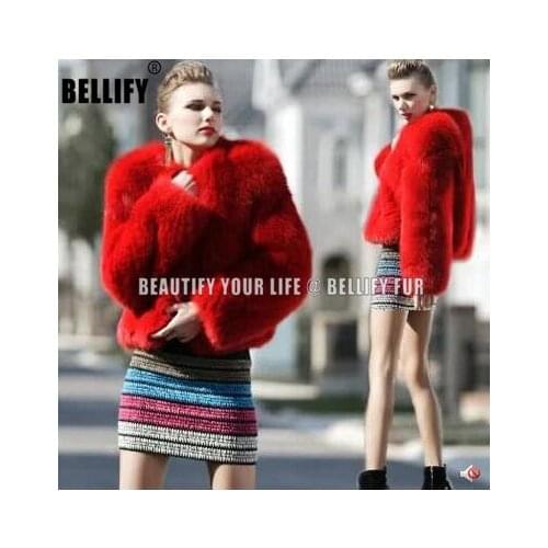 Milan 2020 New Collections star Natural fox fur coats and jackets luxury ladies real fox fur coats outerwear sexy fur coat