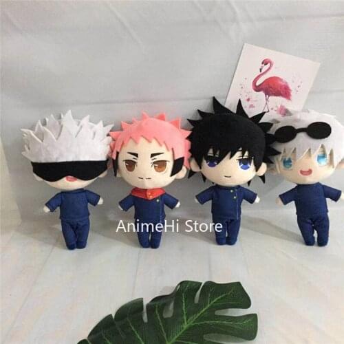 Anime Jujutsu Kaisen Soft Plush Doll Itadori Yuji Fushiguro Megumi Gojo Satoru Action Figure Cosplay Toy 20cm Cute Gift