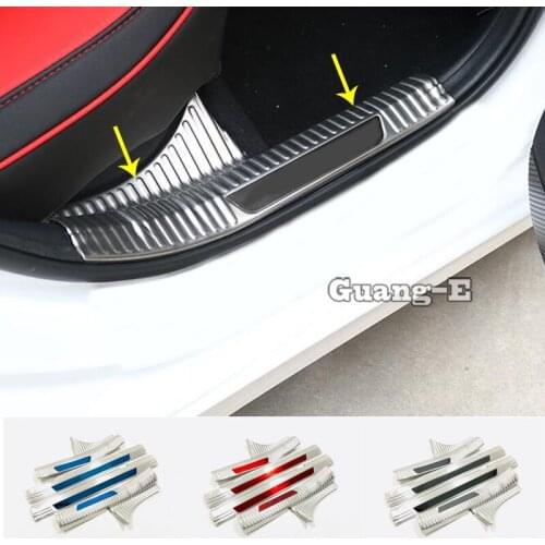 Car Cover Stainless Steel Pedal Door Sill Scuff Plate Cover Inner Built Threshold 4pcs For Kia K3 Forte Cerato 2019 2020
