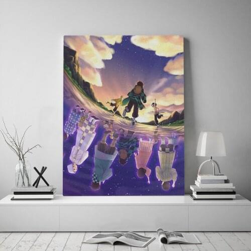 Canvas Painting Demon Slayer Kimetsu No Yaiba Wall Art Printed Anime Role Poster Modular Home Decoration Picture For Living Room