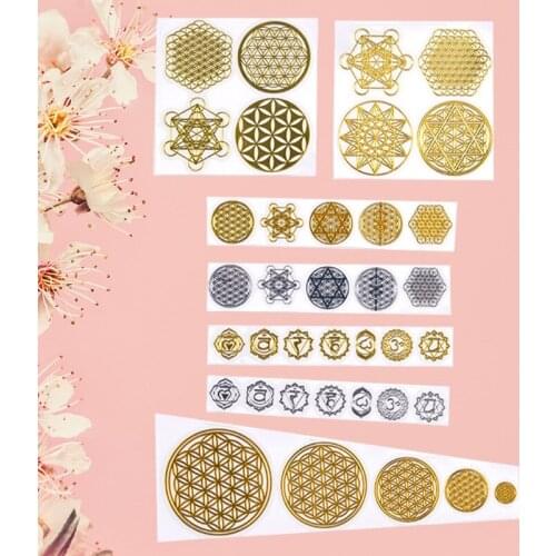 7 Chakra Copper Energy Tower Orgonite Stickers DIY Pyramid Epoxy Resin Material 85LB