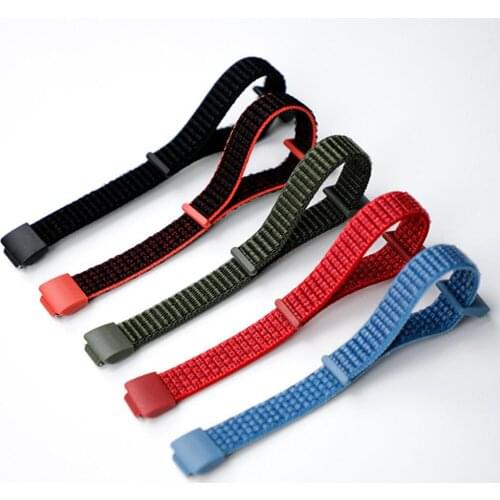 ForFitbit Inspire Nylon Hook Loop Watch Band Replacement Wristband Intelligent Wearable Accessories Silicone Watch Strap